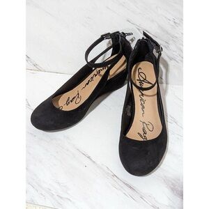 American Rag Cie black wedge heeled shoes, 7